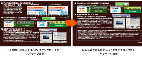 ������#002�Υ���ͥ���/��ELSA GLADIAC 998 GTX Plus V2 512MB�פ����ʻ��ͤ��ѹ���