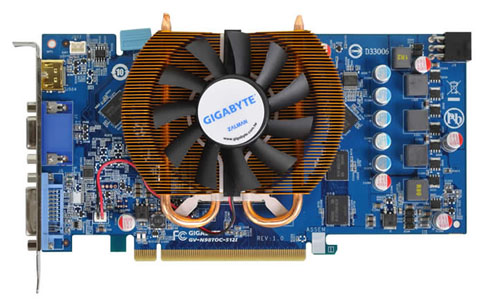 画像集#001のサムネイル/Zalmanクーラー採用のGIGABYTE製OC版9800 GTカードが発売