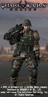 画像ギャラリー No.003のサムネイル画像 / 「QuakeWarsOnline」スクリーンショット35枚を掲載。戦車や車両,ヘリコプターなどさまざまな兵器を見てみよう