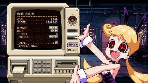 画像ギャラリー No.004のサムネイル画像 / パチンコ風ローグライク(バニーガール付き)「ハイローラーペニー」,無料で遊べるデモ版を配信開始