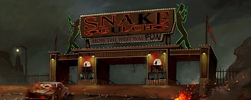 画像集#002のサムネイル/「Champions Online」,廃墟と化したテーマパークを写したショット