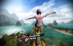 画像ギャラリー No.028のサムネイル画像 / このまま落ちたらマズいだろ普通,という高さで華麗なトリックを決めるレースゲーム「ピュア」のレビューを掲載