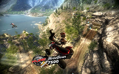 画像ギャラリー No.031のサムネイル画像 / このまま落ちたらマズいだろ普通,という高さで華麗なトリックを決めるレースゲーム「ピュア」のレビューを掲載