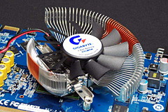 画像集#002のサムネイル/Zalman製クーラー搭載のGeForce 9600 GTカードがGIGABYTEから