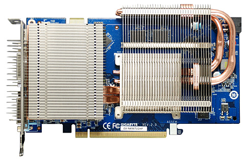 画像集#001のサムネイル/GIGABYTE,ファンレス&クロックアップ版の9600 GT搭載カード