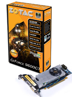 画像集#002のサムネイル/アスク,ZOTAC製のLow Profile版GeForce 9600 GTカード