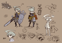 画像集#003のサムネイル/「キノスワールド」,正式ロゴと制作中のキャライラスト4種類を公開