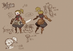 画像集#006のサムネイル/「キノスワールド」,正式ロゴと制作中のキャライラスト4種類を公開