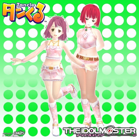 画像集#002のサムネイル/本日正式サービス開始の「タンくる」に,「アイマス」コラボ衣装が期間限定で登場