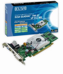 画像集#002のサムネイル/ELSA,GeForce 9400 GT搭載Low Profileカードを発売