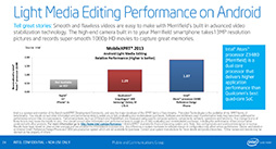 画像集#009のサムネイル/Intel,Silvermont世代のスマホ向けSoC「Atom Z3400/Z3500」を発表。Snapdragon 800やApple A7をしのぐ性能をアピール