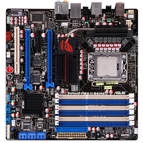������#001�Υ���ͥ���/ASUS�������ޡ�������microATX�ޥ����ܡ��ɡ�Rampage II GENE��