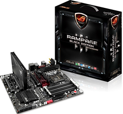 画像ギャラリー No.001のサムネイル画像 / ASUS，ゲーマー向けX58マザー特別版「Rampage III Black Edition」を発売