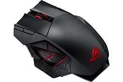 画像ギャラリー No.002のサムネイル画像 / ASUS，ワイヤレス＆ワイヤード両対応のMMO向け多ボタンマウス「ROG Spatha」を発表。秋葉原では9月9日に2店舗で先行販売開始