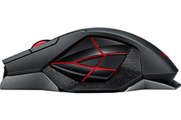 画像ギャラリー No.005のサムネイル画像 / ASUS，ワイヤレス＆ワイヤード両対応のMMO向け多ボタンマウス「ROG Spatha」を発表。秋葉原では9月9日に2店舗で先行販売開始
