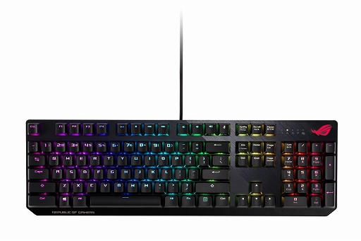 画像ギャラリー No.001のサムネイル画像 / ASUS,光学式スイッチ採用のゲーマー向けキーボード2製品3モデル発売