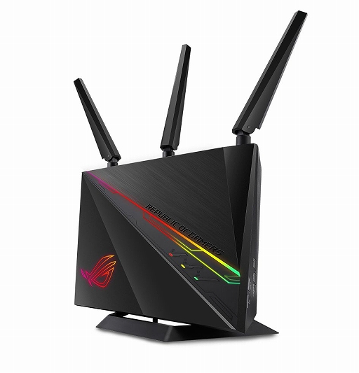 画像ギャラリー No.001のサムネイル画像 / ASUS,802.11ac対応の光るゲーマー向け無線LANルーターを国内発売