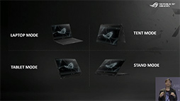 画像集#008のサムネイル/ASUS，独自外付けGPUボックスとつながるゲーマー向け2-in-1「ROG Flow X13」など，多数のゲーマー向けノートPCや周辺機器を発表