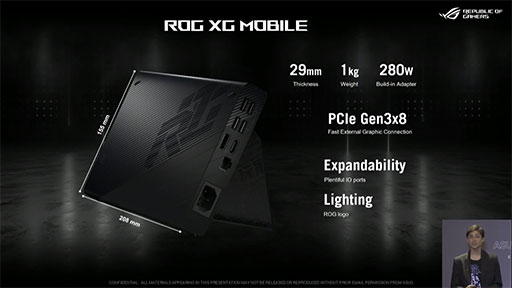 画像集#010のサムネイル/ASUS，独自外付けGPUボックスとつながるゲーマー向け2-in-1「ROG Flow X13」など，多数のゲーマー向けノートPCや周辺機器を発表