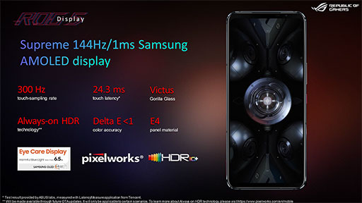 画像ギャラリー No.010のサムネイル画像 / ASUS,ゲーマー向けスマートフォン「ROG Phone 5」シリーズを発表。最上位モデルは容量18GBのメインメモリを搭載