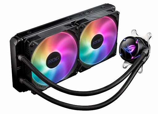 画像ギャラリー No.002のサムネイル画像 / ASUSから2連ファン仕様の光るゲーマー向け液冷クーラーが登場