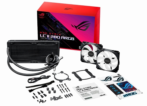 画像ギャラリー No.003のサムネイル画像 / ASUSから2連ファン仕様の光るゲーマー向け液冷クーラーが登場