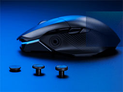 ASUS，小型ジョイスティックを備えたワイヤレスマウス「Chakram