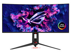 RGBストライプ配列の新型有機ELパネルを採用した34型ゲーマー向けウルトラワイドディスプレイ「ROG Swift OLED PG34WCDN」が8月14日に発売