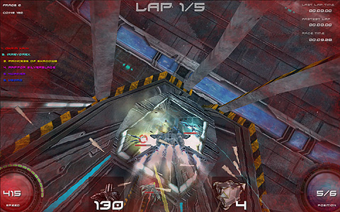 画像集#001のサムネイル/ライバルを破壊しながらカッ飛ばすレースゲー「Pyroblazer」のデモ版をUp