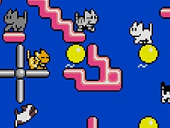 子猫を操作して風船を割り，ゴールを目指す。「EGGコンソール にゃんぴ MSX2」本日配信。全40ラウンドを収録