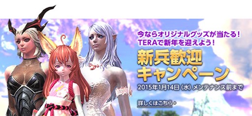 画像ギャラリー No.001のサムネイル画像 / 「TERA」豪華アイテムが手に入るかも？「新兵歓迎キャンペーン」が開催中