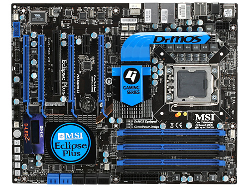 画像集#001のサムネイル/MSI,nForce 200搭載の「スーパーハイエンド」X58マザーボード「Eclipse Plus」を発表。約5万円でフルスペックの3-way SLIに対応