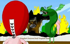 画像集#004のサムネイル/ゲーム機からドラゴンが!? コミカルADV「Strong Bad's Cool Game for Attractive People」第5弾のデモ版をUp