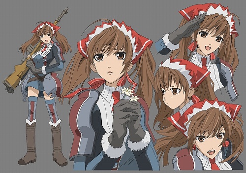 アニメ 戦場のヴァルキュリア メインキャラクター三人の設定画が公開