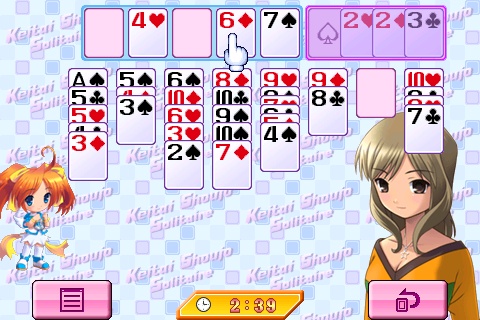 画像ギャラリー No.003のサムネイル画像 / ［iPhone］ケータイ少女のキャラが登場するソリティア2種が登場