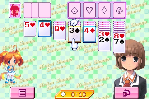 画像ギャラリー No.005のサムネイル画像 / ［iPhone］ケータイ少女のキャラが登場するソリティア2種が登場