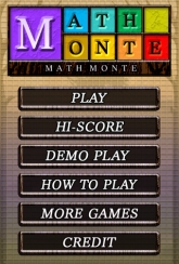 画像ギャラリー No.001のサムネイル画像 / ［iPhone］クセになる爽快感。頭脳派パズル「MATH MONTE」登場