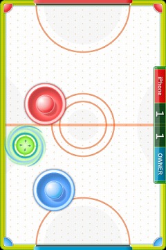 画像ギャラリー No.001のサムネイル画像 / ギフターツ,iPhone用アクション「SPINNING AIR HOCKEY」を配信