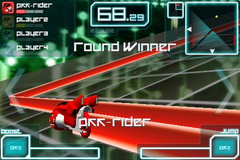 画像ギャラリー No.001のサムネイル画像 / iPhone用ゲーム「LightBike 2」,公開から1週間で50万DL突破