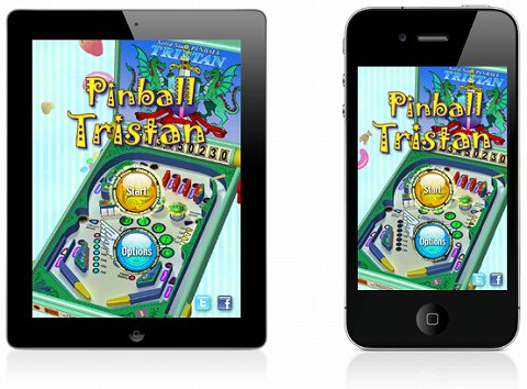 画像ギャラリー No.001のサムネイル画像 / リトルウイング,iPhone/iPad向けピンボールゲーム「Pinball Tristan」を発売