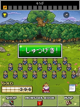 画像ギャラリー No.002のサムネイル画像 / 気軽に遊べるワンフリックRPG「モンスターを集めてまいれ!」iOS向けに配信