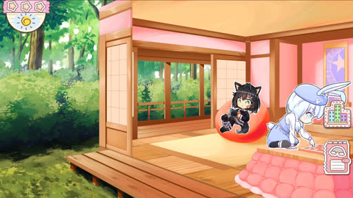 画像ギャラリー No.002のサムネイル画像 / 猫と犬とウサギを育ててアイドルに。お手本は「ウマ娘」という育成ノベルゲー「IdolPet Caretaker」［BGS2026］