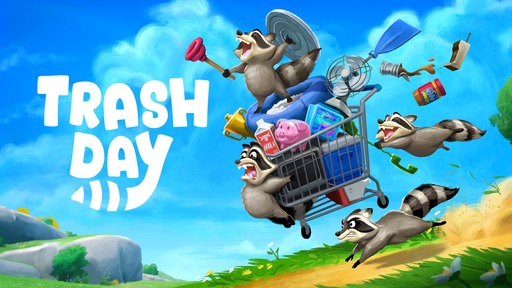 画像ギャラリー No.001のサムネイル画像 / 最大6人で遊べる協力ADV「Trash Day」,Steamで発売。アライグマたちがワゴンを盗み,ゴミを積み込んで「アライグマ天国」を目指す