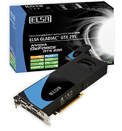 画像ギャラリー No.001のサムネイル画像 / ELSA，GeForce GTX 295デュアルGPUカードを6万2000円で発売