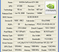 #007Υͥ/55nmGeForce GTX 260ӥ塼Ǻܡ10Wξ㸺ǧ