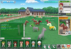 画像集#002のサムネイル/「ちょこっとダービー」放牧可能な「牧場機能」追加など実施して,10月1日より正式サービス開始