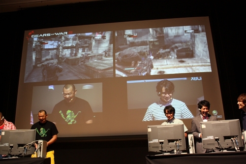 画像ギャラリー No.013のサムネイル画像 / 人気お笑い芸人6人が激突!「Gears of War 2」発売記念イベントの模様をレポート
