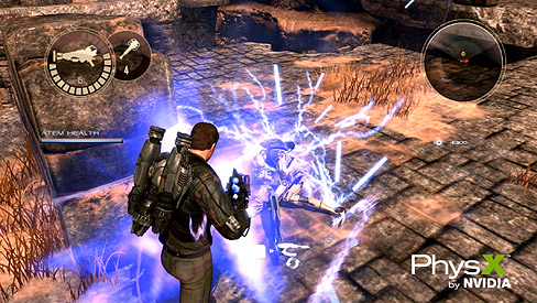 画像ギャラリー No.003のサムネイル画像 / 粉っぽいエイリアンを次々に粉砕する,「Dark Void」のPhysX効果がよく分かるムービーを掲載