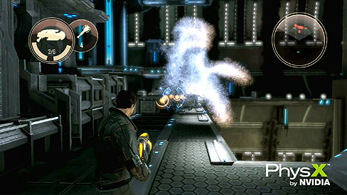 画像ギャラリー No.004のサムネイル画像 / 粉っぽいエイリアンを次々に粉砕する,「Dark Void」のPhysX効果がよく分かるムービーを掲載