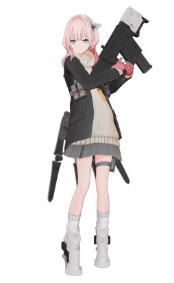 画像ギャラリー No.004のサムネイル画像 / neco氏が描く「重兵装型女子高生」をゲーム化した放置系RPG「JJK: 重兵装型女子高生 ワードレスレコード」,配信決定。事前登録開始